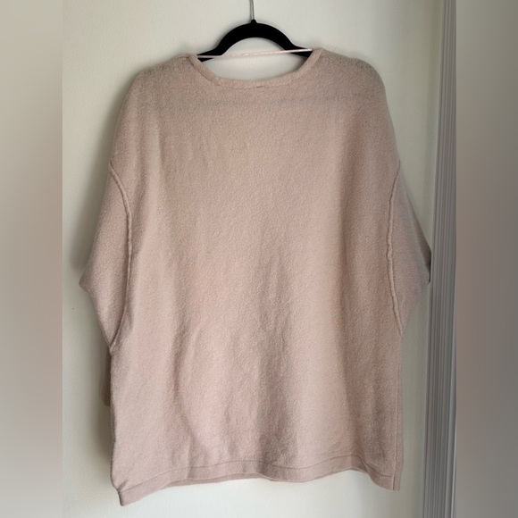 Free People Oversized V-Neck Wool/Yak Blend Sweater - Picture 4 of 5